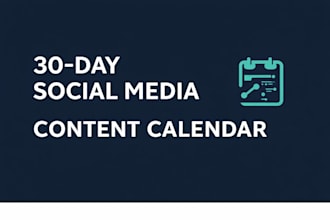 create 30 day social media content calendar