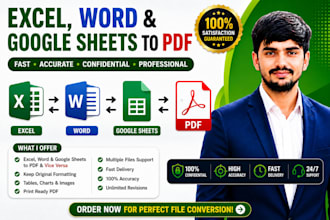 convert excel to PDF