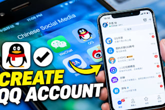 create verified qq xianyu douyin alipay 1688 baidu wechat taobao account for you