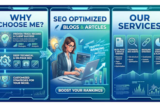 write SEO optimized blogs articles that rank on google