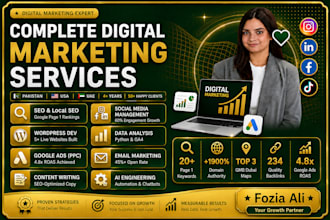 seo expert social media marketing data analysis wordpress
