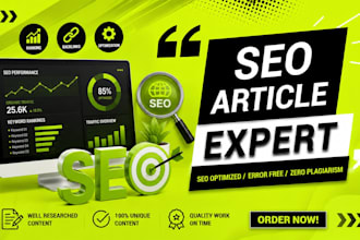 do SEO article writing, blog post writing or content writing