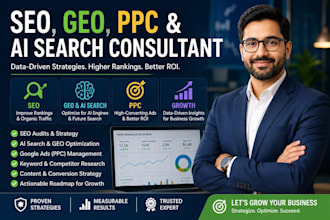 be your SEO, GEO, PPC and ai search consultant for expert strategy