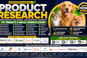 product research for shopify amazon ebay etsy dropshipping