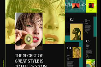 design awesome website or landing page
