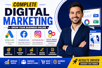 do complete digital marketing google ads facebook ads and social media manage