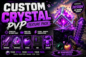 create a custom crystal pvp texture pack for your minecraft brand