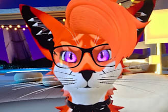 do custom vrchat furry avatar fursona nsfw avatar