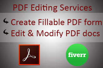 create fillable pdf form in 5 hours