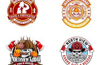 design wonderful firefighter logo with free unlimited revisions
