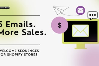 write a converting email welcome sequence for your shopify store