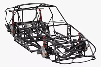 design car chassis frame,tubular frame,3d printable car parts for manufacturing