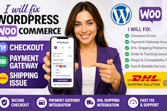 fix wordpress woocommerce checkout payment gateway dhl shipping issue