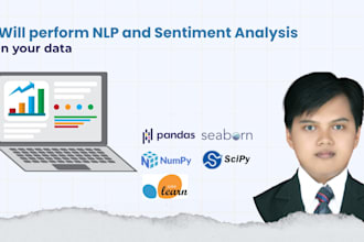 perform nlp and sentiment analysis on your data