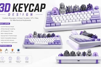 design keycap, artisan sculpts and 3d stl models for mechanical keyboards
