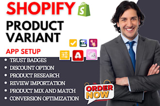 setup shopify product variant globo aris easify optis hulk king varaint option