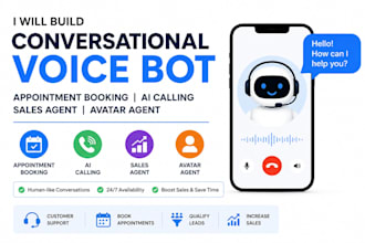 build conversational voice bot appointment booking ai calling sales avatar agent