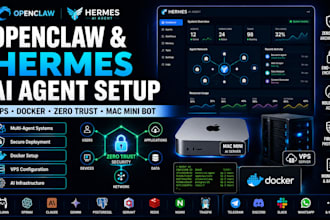 setup openclaw zero trust hermes ai agent vps setup mac mini bot docker server