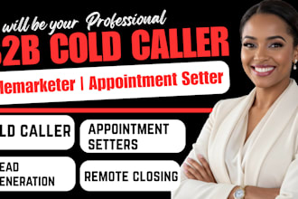 b2b cold calling, b2c cold calling, sdr, outbound calls and appointment setting