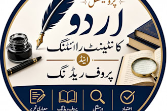 write, edit and proofread urdu content professionally