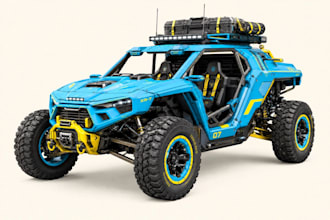 do realistic 3d car model, 3d vehicle design and automotive render in blender