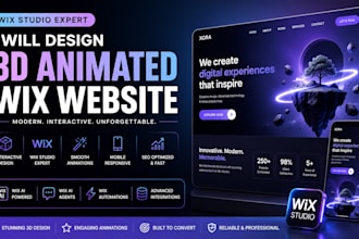 create 3d interactive wix studio website redesign wix studio 3d animated website