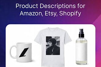 create SEO product listing and upload for amazon etsy ebay