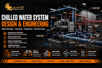 design chiller plant and cooling tower system with pump sizing