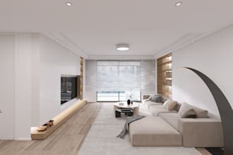 do a photorealistic 3d interior design render