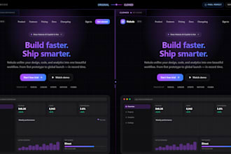 clone or redesign any landing page
