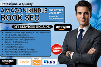 optimize amazon kindle book SEO for better visibility, amazon ebook marketing