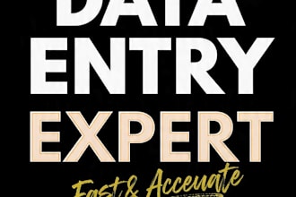 do data entry and excell sheets