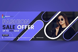 design a professional facebook cover, banner and business page cover