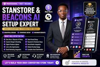 setup stanstore, beacons ai ,store marketing promotion for digital product sales