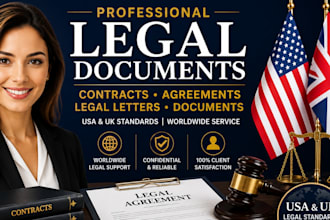 draft professional legal contracts and business agreements
