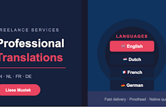 translate your text between english, dutch, french and german