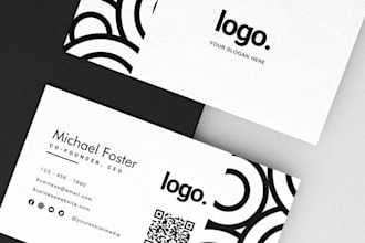 design a professional double sided business card