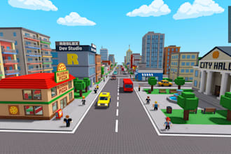 custom roblox map roblox environment cities building game asset in roblox studio