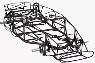 design tubular space frame,roll cage or custom automotive parts,car chassis,stl