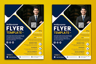 design a professional flyer, promotional flyer and business marketing flyer