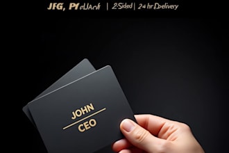 design a professional business card for your brand