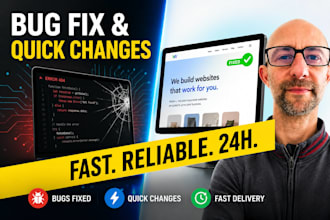 fix bugs or make quick changes to your website