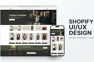 design or redesign your shopify store UI UX in figma