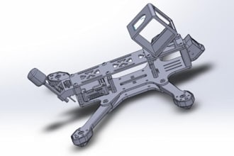 do 3d modeling for drone parts, rc car, robot, fpv frame, stl file design