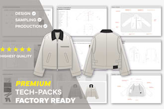 create factory ready fashion tech packs for manufacturing
