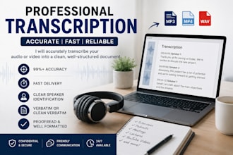 accurately transcribe english or arabic audio and video