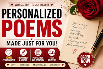 u escrever poesias e textos criativos personalizados