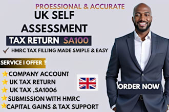 prepare and file UK self assessment tax return sa100 hmrc