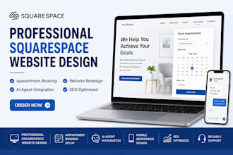 build squarespace appointment booking website agent squarespace website redesign