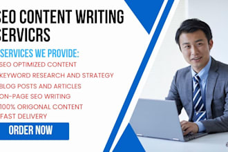 write professional SEO content for blogs and websites